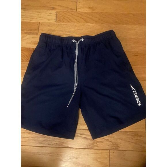 Speedo, men’s navy blue bathing suit/swim shorts size medium - Picture 1 of 10